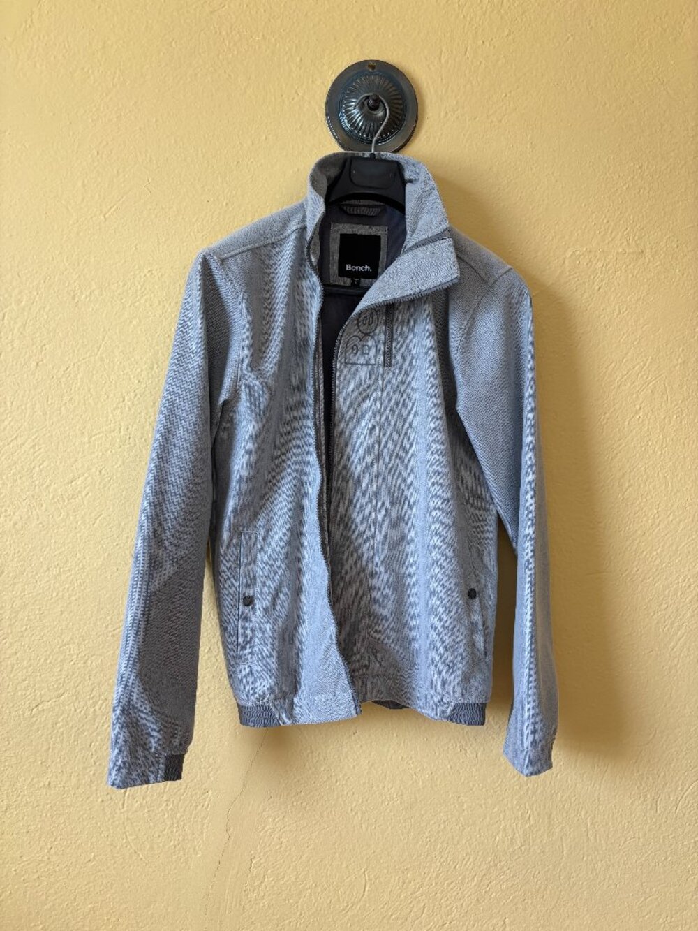 Bench Men’s Light Grey Full Zip Jacket Size Small
